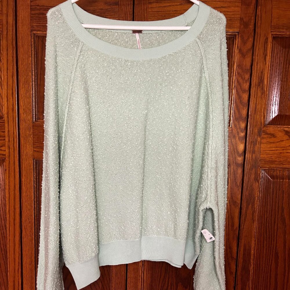 Light Blue Scoop Sweater